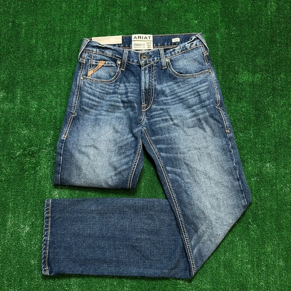 New Ariat M5 Madera TekStretch Straight Fit Leg Jeans Men Heath 30/36